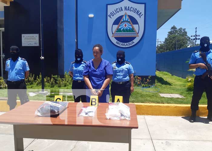 Conferencia policial sobre incautación de cocaína en Managua