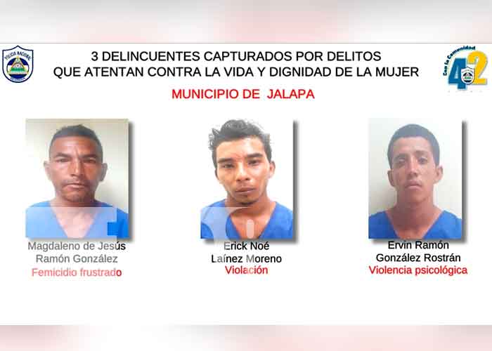 11 personas detenidas por delitos de peligrosidad en Nueva Segovia 