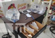 Distribuidora que fue robada por delincuentes en Managua