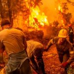 Isla de Eubea en Grecia continúa ardiendo por los incendios forestales