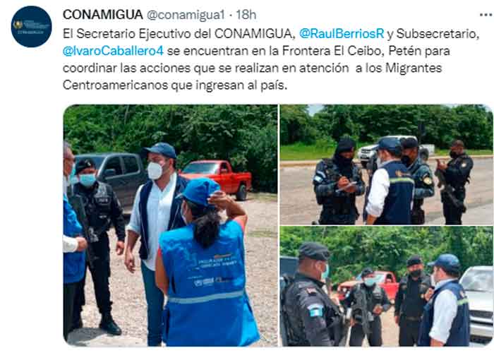 Autoridades de Guatemala supervisan los albergue de migrantes