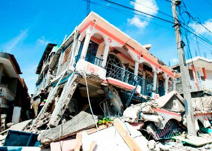 Escombros de una casa tras el terremoto en Haití