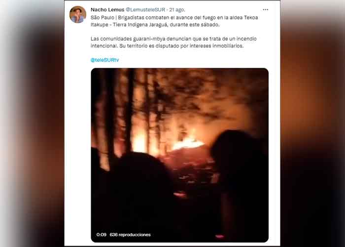 Incendios forestales azotan una reserva forestal en Brasil