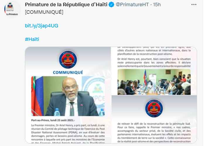 autoridades de Haití agradecen la ayuda humanitaria enviada por Venezuela