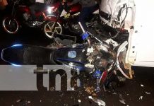 Escena del mortal accidente de tránsito en León