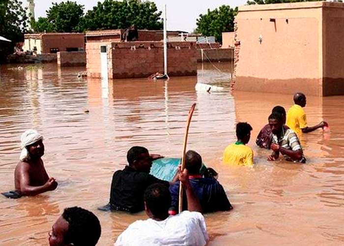 Miles de personas afectadas por las fuertes lluvias.