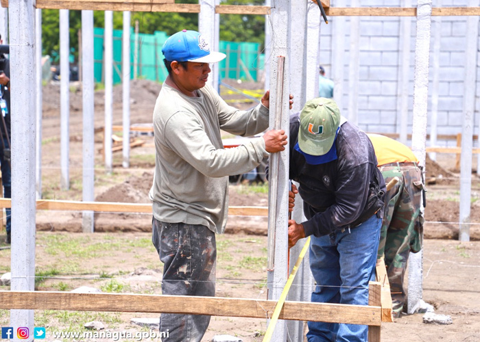 Avanza la construcción de viviendas sociales en Urbanización Flor de Pino