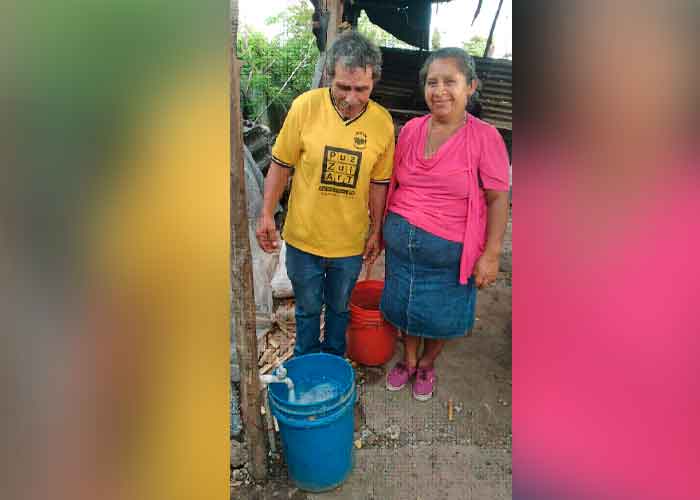 Personas de ciudad Darío beneficiadas con el nuevo servicio de agua potable