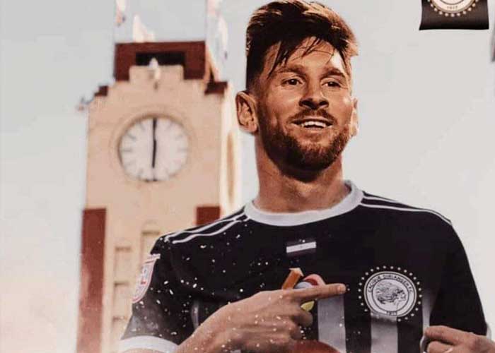 Imagen de Messi con uniforme del Diriangén