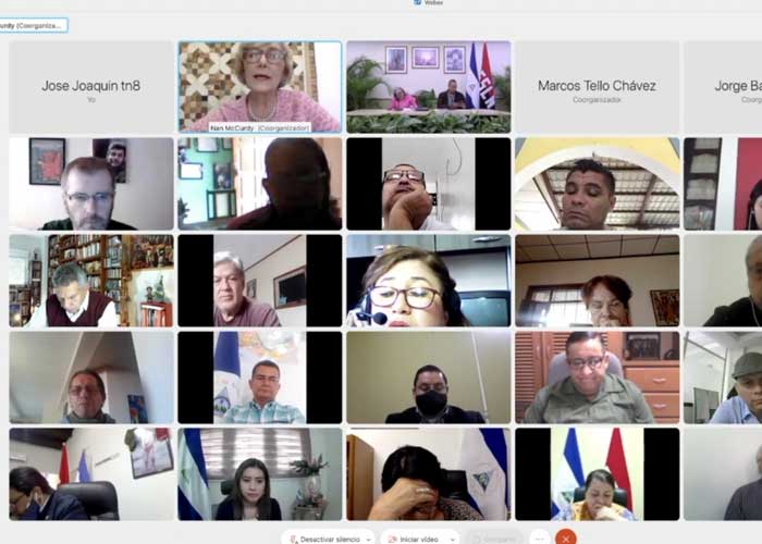 Comunicación virtual con varios analistas latinoamericanos sobre Nicaragua