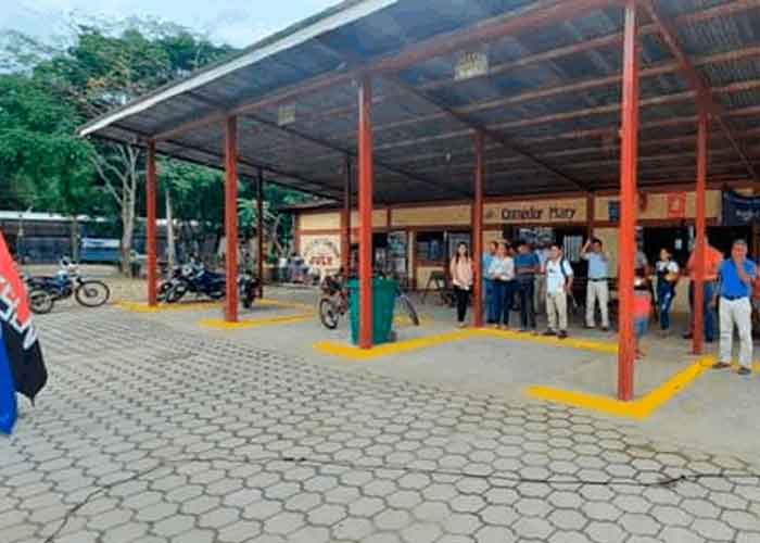 remodelación de la terminal de buses en Quilalí