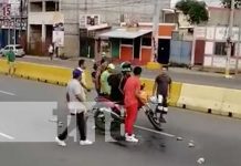 Momento que encaran a un presunto ladrón en Managua