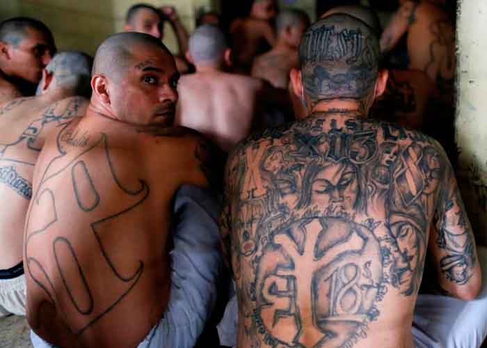 Miembros de pandillas en El Salvador