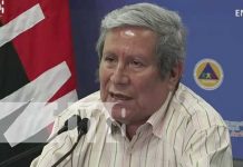 Conferencia de prensa desde el SINAPRED por fenómeno meteorológico en el Caribe de Nicaragua