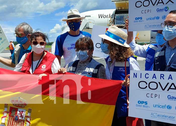 Llegada a Nicaragua de un nuevo lote de vacunas AstraZeneca