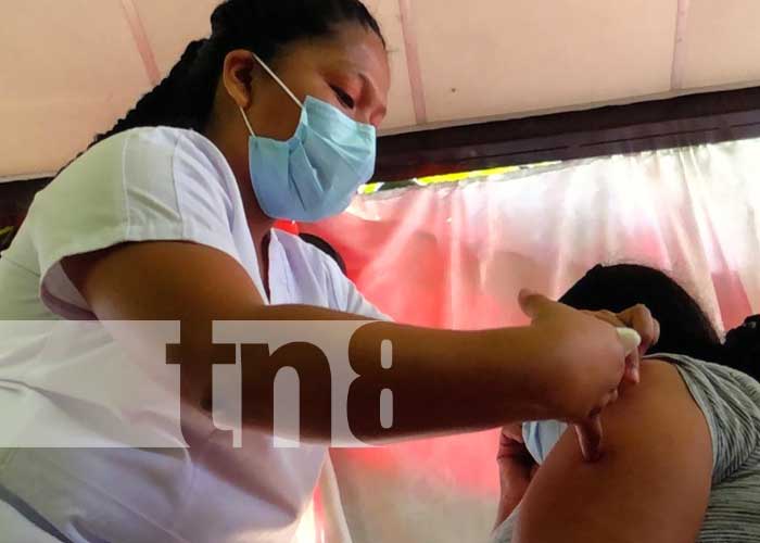 Aplicación de vacunas contra el COVID-19 en Jalapa