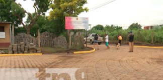 Calles para el pueblo en barrio de Ciudad Sandino, Managua