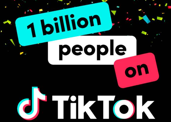 La red social TikTok alcanzó los mil millones de usuarios activos mensuales