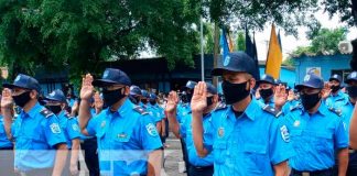 Policía Nacional de Managua ascendió en grados a oficiales destacados