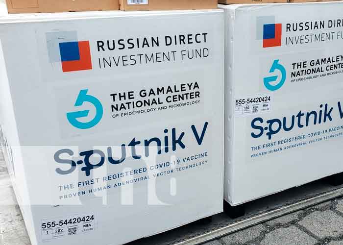 130 mil dosis de la vacuna Sputnik V llegaron a Nicaragua