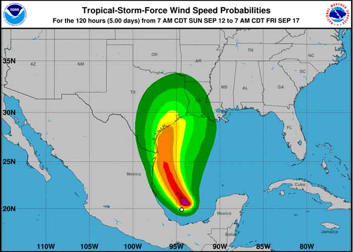 Se forma la tormenta tropical Nicholas en el sureste del Golfo de México