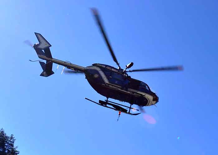 El helicóptero se dirigía a la zona de Villars de Lans