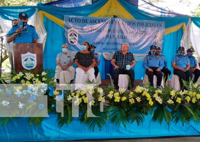 Conmemoran los 42 años de la Policía Nacional en Boaco