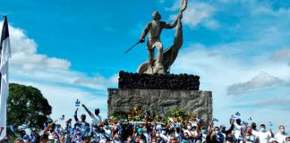 Conmemoran a héroes y mártires en la hacienda San Jacinto