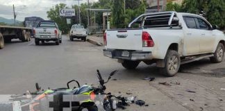 Motociclista gravemente lesionado en Juigalpa