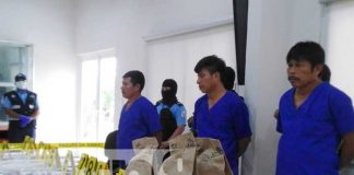 Presentación de delincuentes que cometieron crimen en Bonanza