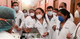 Asesora en temas de salud de visita en Matagalpa