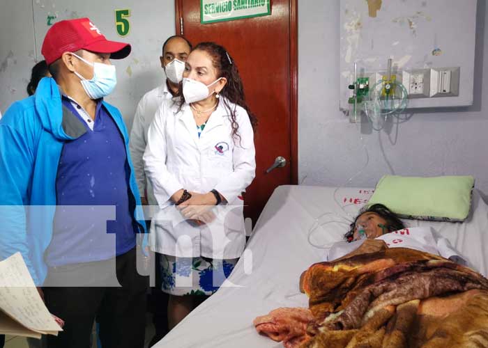 Asesora en temas de salud de visita en Matagalpa