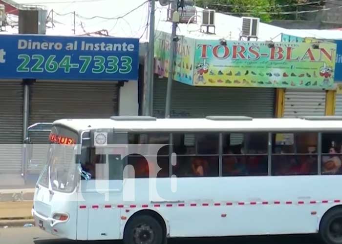 Sistema de transporte y de buses en Managua