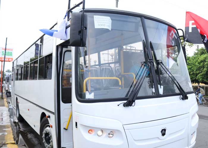Flota de nuevos buses rusos para el transporte de Managua