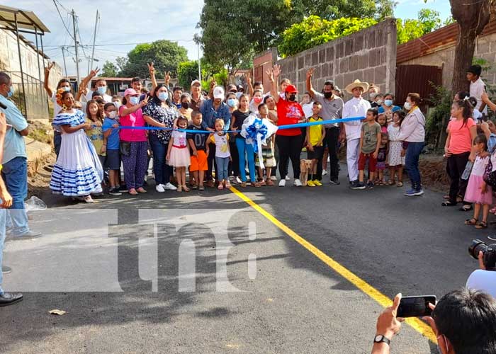 Nuevas calles para mejoría de las familias en Managua
