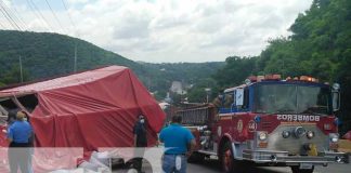 Accidente de tránsito con camión en la Cuesta El Plomo