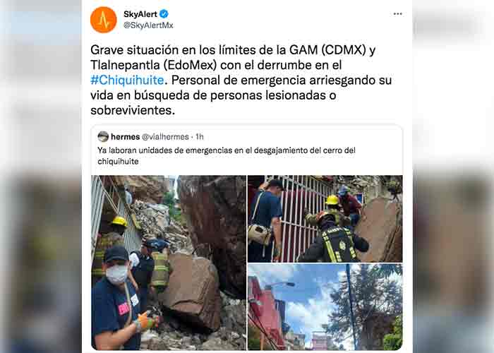 México: Un derrumbe del Cerro del Chiquihuite deja casas bajo escombros