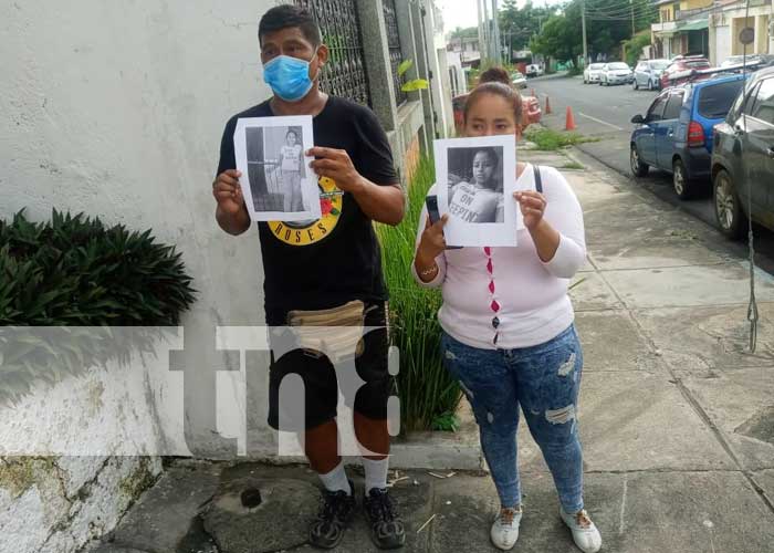 Padres desesperados buscan a su hija desaparecida en Managua