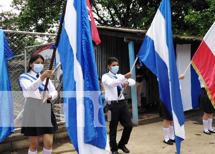 Actos en colegios de Nicaragua para conmemorar la Independencia de Centroamérica