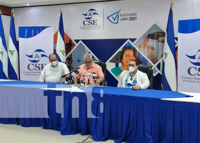 Conferencia de prensa desde el CSE sobre el calendario electoral