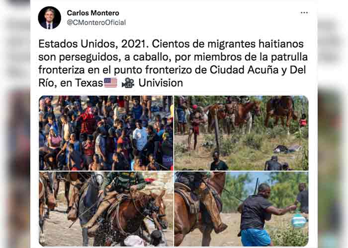Foto: México y EE.UU. abordan situación de migrantes haitianos / Twitter 