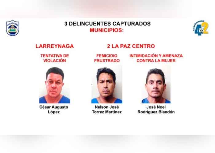 Capturan en León a 38 personas vinculadas a diferentes delitos