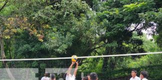 Promueven práctica del voleibol en colegios de Managua