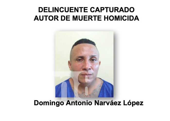 Captura de sujeto por cometer homicidio en Managua