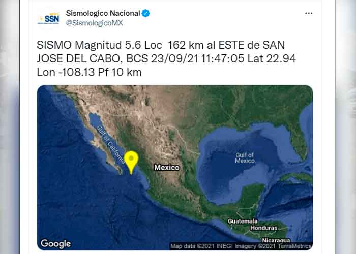 Sismo de magnitud 5.6 sacude las costas del Pacífico mexicano