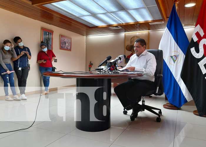 Conferencia de prensa con Hacienda, sobre exportaciones en Nicaragua