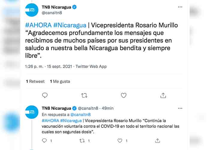 Rosario Murillo: "Nicaragua Bicentenaria, Centroamérica Bicentenaria"