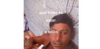 Foto: Albañil que se hace llamar en la red social "Draculín", quien compartió el video en Tik Tok.