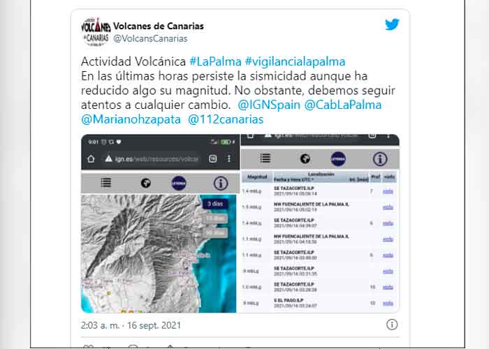 Alerta amarilla en las Islas Canarias por una posible erupción volcánica