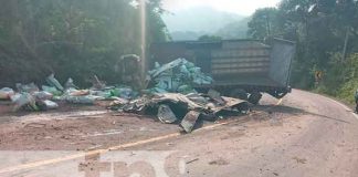 Un fallecido deja un accidente de tránsito en Carretera Waslala Matagalpa